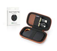 Case for SanDisk Portable/Extreme/Extreme PRO 1TB 2TB 4TB 500GB Portable SSD External Hard Drive with Smart Tracker Tag, Hard Travel Carry Case (No with USB4)