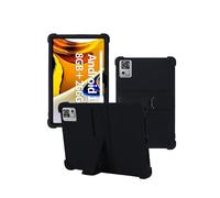 Case for SGIN T12S Android Tablet 12 Inch,WUNIAK Shock Proof Lightweight Stand Rubber Shell Protective Cover,Kids Friendly Soft Silicone Adjustable Stand Cover,Black