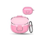 Case for SHOKZ OpenDots ONE earbuds,with Keychain & Lanyard,Soft Silicone Protective Cover,Full Protection,Pink