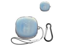 Case for SHOKZ OpenFit 2 /OpenFit 2 BK/OpenFit 2 BG/OpenFit T920 Open-Ear Earphone,with Keychain & Lanyard,Soft Silicone Protective Cover,Full Protection,Gradient Blue
