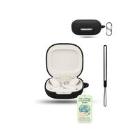 Case for Shokz OpenFit Pro, Silicone Protective Cover with Hook,Powfix Shockproof Scratch-Resistant,Wireless Charging Compatible,Slim Fit,Black