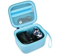Case for Skull Shaver Electric Pitbull Pro Razor, Hard Travel Rotary Men Head Shavers Beard Trimmer Storage Carrying Box with Zipper Mesh Pocket for Men's Gold Pro Mustache Grooming Kit-Only (Blue)