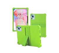 Case for SKYEGG K11 2025 Android 14 Tablet 10 inch,WUNIAK Shock Proof Lightweight Stand Rubber Shell Protective Cover,Kids Friendly Soft Silicone Adjustable Stand Cover,Green