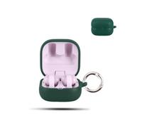 Case for Sony LinkBuds Clip WF-LC900 Wireless Earbuds,daunke Soft Silicone Protective Cover,Case with Round buckle,Full Protection,Green
