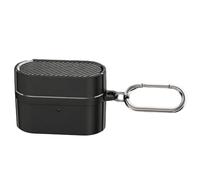 Case for Sony WF-1000XM6, Bluetooth Headphone TPU Case with Carabiner, Shockproof Anti-Loss Protective Cover (black)