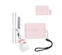 Case for Sony WF-1000XM6 Earbuds,toergy Shockproof,Waterproof,Soft and Slim Silicone Cover with Lanyard & Keychain & Cleaner kit,Pink