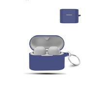 Case for Sony WF-1000XM6 Wireless Earbuds,daunke Soft Silicone Protective Cover,Case with Round buckle,Full Protection,Blue