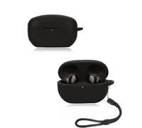 Case for SONY WF-1000XM6 Wireless Earbuds, yystao Soft Silicone Protective Cover compatible with SONY WF-1000XM6, With Lanyard, Dustproof, Shockproof & Durable, Black