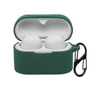 Case for Sony WF-1000XM6 with Carabiner,Anti-Scratch Premium Soft Silicone Full Protective Case,Shockproof Ultra Slim Headphone Protective Cover for Sony WF-1000XM6,Dark Green
