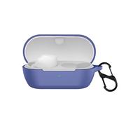 Case for Sony WF-C710N/WF-C710NSA with Carabiner,Anti-Scratch Premium Soft Silicone Full Protective Case,Shockproof Ultra Slim Headphone Protective Cover for Sony WF-C710N/WF-C710NSA,Blue