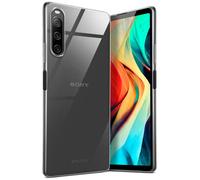 moex Aero Case Compatible with Sony Xperia 10 V - Silicone Case, Completely Transparent, Transparent Mobile Phone Protective Case, Ultra Thin, Mobile Phone Case, Transparent Monochrome, Clear