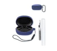 Case for Soundcore Anker Life P2 mini True Wireless Earbuds,Soft Protective,BOVUGAC Silicone Case Cover with Keychain & Cleaning Kit & Lanyard for Anker Life P2 mini-Blue