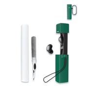 Case for Soundcore by anker A30i Earbuds, Soft Silicone Protective Portable Scratch Shock Resistant Hard Shell with Cleaner Kit & Carabiner & Lanyard,Green