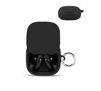 Case for Soundcore Liberty Buds Wireless Earbuds,daunke Soft Silicone Protective Cover,Case with Round buckle,Full Protection,Black