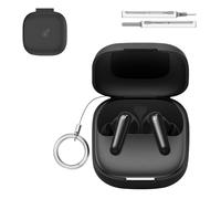 Case for Soundcore P31i by Anker- Liquid Silicone Full-Body Protective Cover,Anti-Fingerprint,Dustproof,Shockproof,Skin-Friendly Texture(Black)