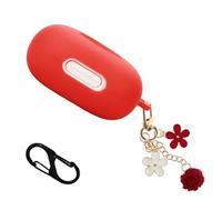 Case for Soundcore Sport X20 Earbuds, Cute Soft Silicone Scratch Shock Resistant Skin Cover,Carabiner and Keychain Accessories for Women Girls, Protective Cover for Sport X20 by Anker Case