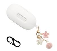 Case for Soundcore Sport X20 Earbuds, Cute Soft Silicone Scratch Shock Resistant Skin Cover,Carabiner and Keychain Accessories for Women Girls, Protective Cover for Sport X20 by Anker Case