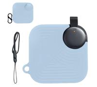 Case for Soundcore Work AI Voice Recorder,NOUKAJU Silicone Protective Case with Carabiner and Lanyard,Drop-Proof,Scratch-Proof,Protective Cover for Anker Soundcore Work Voice Recorder(Sky-Blue)