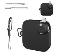 Case for Soundcore Work Portable AI Voice Recorder - Shockproof & Dustproof Charging Case,Soft Silicone Protective Shell for Soundcore Work,Anti-Scratch,Full Protection for Charging Dock[Black]