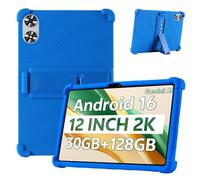 Case for SVITOO P12 12-Inch Tablet - Shockproof Silicone Protective Cover with Kickstand, Drop-Resistant Business Style (Blue)