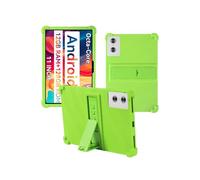 Case for SVITOO TAB P11 Android 15 Tablet 2025 11 inch，WUNIAK Shock Proof Lightweight Stand Rubber Shell Protective Cover,Kids Friendly Soft Silicone Adjustable Stand Cover,Green
