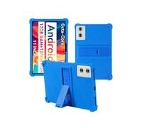 Case for SVITOO TAB P11 Android 15 Tablet 2025 11 inch，WUNIAK Shock Proof Lightweight Stand Rubber Shell Protective Cover,Kids Friendly Soft Silicone Adjustable Stand Cover，Blue