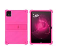 Case for T-Mobile Revvl Tab 5G 2023 10.36 Inch Tablet with PC Kickstand, Soft Silicone, Washable, Thickened Corner Shockproof Case, Rose