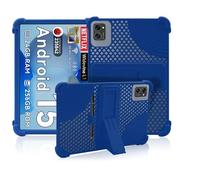 Case for TABWEE T20 Tablet 10.1inch,NOUKAJU Tablet Protection Case(with Pen),Adjustable Bracket,Soft Silicone,Silicone Protection Cover for TABWEE T20(Blue)