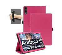 Case for TABWEE T60 Pro 13.4 inch Tablet - Shockproof with Pen Slot,daunke Waterproof,Anti-Scratch,with Hand Strap,Multi-Angle Stand,Slim Durable,Rose