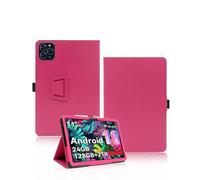 Case for TABWEE T90/KINGRID T90 Tablet 11 Inch 2025, yystao PU leather Protective Cover Compatible with TABWEE Tablet T90 11 inch - Hand-strap design, Skin-textured full wrap design, Rose Red