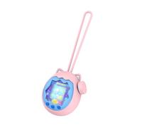 Case for Tamagotchi Paradise, FJIASTB Kids-Friendly Soft Silicone Shockproof Cover with Lanyard (Pink)