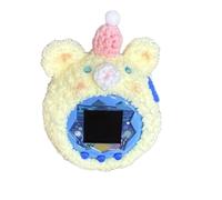 Case for Tamagotchi Paradise, Games Console Woolen Plush Protective Cover, Cute Animal Design, Non-Slip Soft Cover (Yellow Bear)