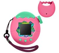 Case for Tamagotchi Paradise Soft Silicone Cover, Protector Sleeve Skin for Virtual Pet Game Machine with Detachable Lanyard Portable Anti-Drop Holder (Pink)