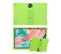Case for TCL NXTPAPER 11 Gen 2 Android Tablet 11 Inch, FJIASTB Soft Silicone Kids Friendly Tablet Cover with Adjustable Stand, Drop-Proof (Green)