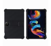Case for TCL NXTPAPER 11 Plus 11.5 inch Tablet - Kids Friendly Shockproof Silicone Soft Shock Proof Protective Cover with PC Adjustable Stand (Black)