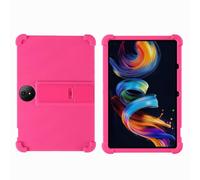 Case for TCL NXTPAPER 11 Plus 11.5 inch Tablet - Kids Friendly Shockproof Silicone Soft Shock Proof Protective Cover with PC Adjustable Stand (Rose)