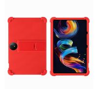 Case for TCL NXTPAPER 11 Plus 11.5 inch Tablet - Kids Friendly Shockproof Silicone Soft Shock Proof Protective Cover with PC Adjustable Stand (Red)