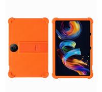 Case for TCL NXTPAPER 11 Plus 11.5 inch Tablet - Kids Friendly Shockproof Silicone Soft Shock Proof Protective Cover with PC Adjustable Stand (Orange)