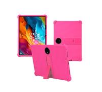 Case for TCL Nxtpaper 14 Tablet 2024 Upgraded Version,WUNIAK Premium Leather Business Folio Stand Cover with Hand Strap for Tablet，Rose Red.