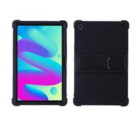 Case for TCL Tab 10L 10.1'' 8491X Tablet Case, Kids Friendly Soft Silicone Adjustable Stand Cover for TCL Tab 10L 10.1'' 2022 (Black)