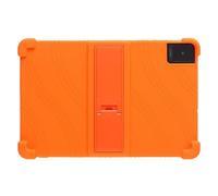 Case for TCL TAB 10L Gen 2 8492A, TCL TAB 10L Gen 3 8193A, TCL TAB 10L LTE Gen 3 8194A 10.1 inch Tablet with PC Kickstand, Soft Silicone, Washable, Thickened Corner Shockproof Case, Orange