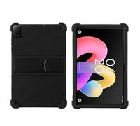Case for TCL Tab 10L Gen 4 10.1 Inch 2025 Tablet with PC Kickstand, Soft Silicone, Washable, Thickened Corner Shockproof Case, Black