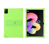 Case for TCL Tab 10L Gen 4 10.1 Inch 2025 Tablet with PC Kickstand, Soft Silicone, Washable, Thickened Corner Shockproof Case, Green