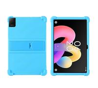 Case for TCL Tab 10L Gen 4 10.1 Inch 2025 Tablet with PC Kickstand, Soft Silicone, Washable, Thickened Corner Shockproof Case, Skyblue
