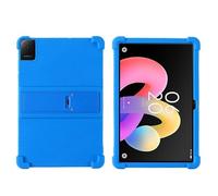 Case for TCL Tab 10L Gen 4 10.1 Inch 2025 Tablet with PC Kickstand, Soft Silicone, Washable, Thickened Corner Shockproof Case, Blue