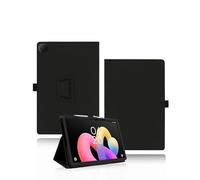Case for TCL TAB 10L Gen 4 Tablet 10.1 inch, yystao PU leather Protective Cover Compatible with TCL TAB 10L Gen 4 10.1 inch - Hand-strap design, Skin-textured full wrap design, Black
