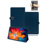 Case for TCL TAB A1 Plus 12.2 inch Tablet - PU Leather Folio Cover with Folding Stand,toergy Hand Strap & Pencil Holder, Blue