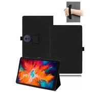 Case for TCL TAB A1 Plus 12.2 Inch Tablet, toergy PU Leather Cover Folding Stand Case, Protective Case with Pen Holder and Wrist Strap, Black