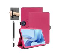 Case for TCL TAB A1 Plus Android 16 12.2 inch Tablet - Shockproof with Pen Slot,daunke Waterproof,Anti-Scratch,with Hand Strap,Multi-Angle Stand,Slim Durable,Rose Red