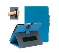 Case for TCL TAB A1 Plus Android Tablet 12.2 Inch (Model 9445X), FJIASTB PU Leather Folding Cover with Pen Holder and Wrist Strap, Business Travel Portable (Light Blue)